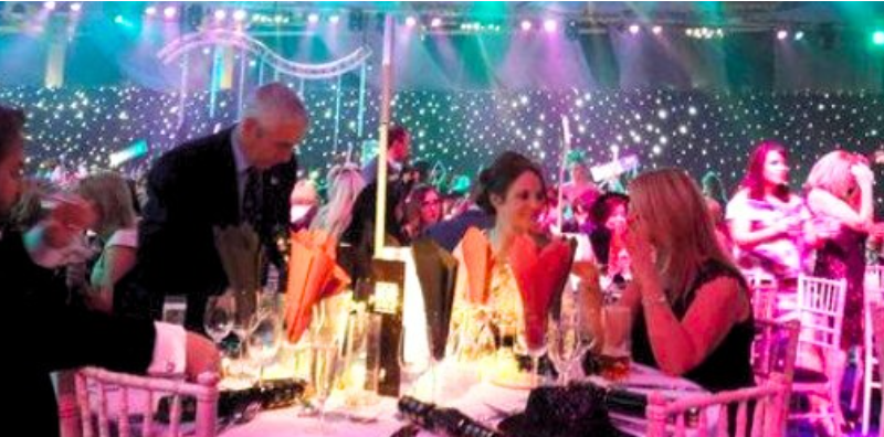 Culture Calendar Women's Social Group enjoying The Alpine Ball – a spectacular night of live entertainment, dodgems, cocktails, fine dining, and fun at one of Merseyside and West Lancashire’s most memorable social events.