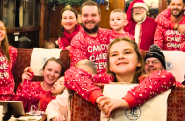 Steam train ride to the North Pole with Santa, live performances, and Christmas entertainment for women’s social group in Merseyside and West Lancashire.