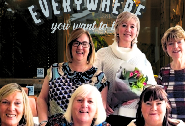 A beautiful bouquet of flowers gifted by Culture Calendar Women's Social Group as a thank you for a memorable group trip organised across Merseyside and West Lancashire.