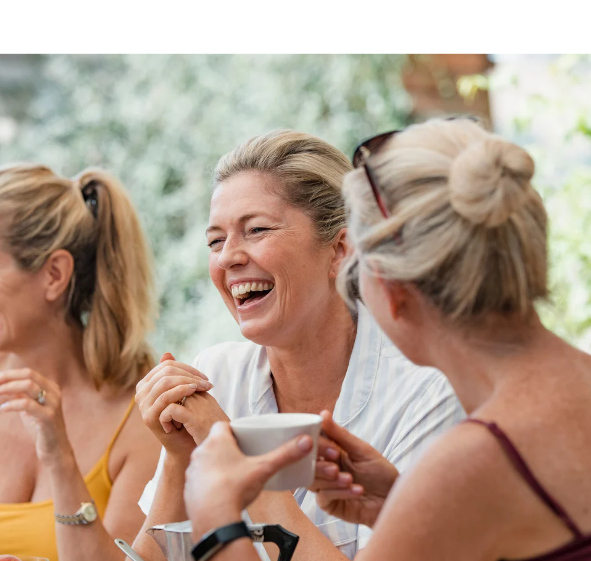 Women’s social group enjoying lunch with new friends in Merseyside and West Lancashire.