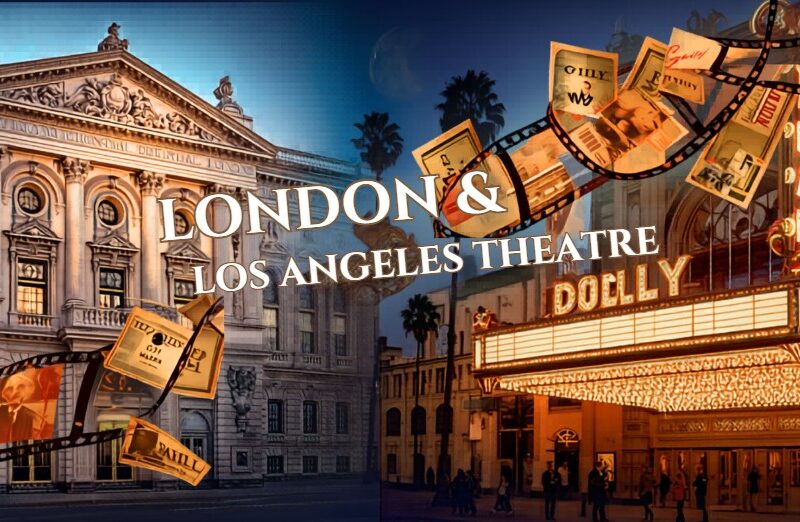 Performing arts collaboration on stage with creatives working together in a theatre setting